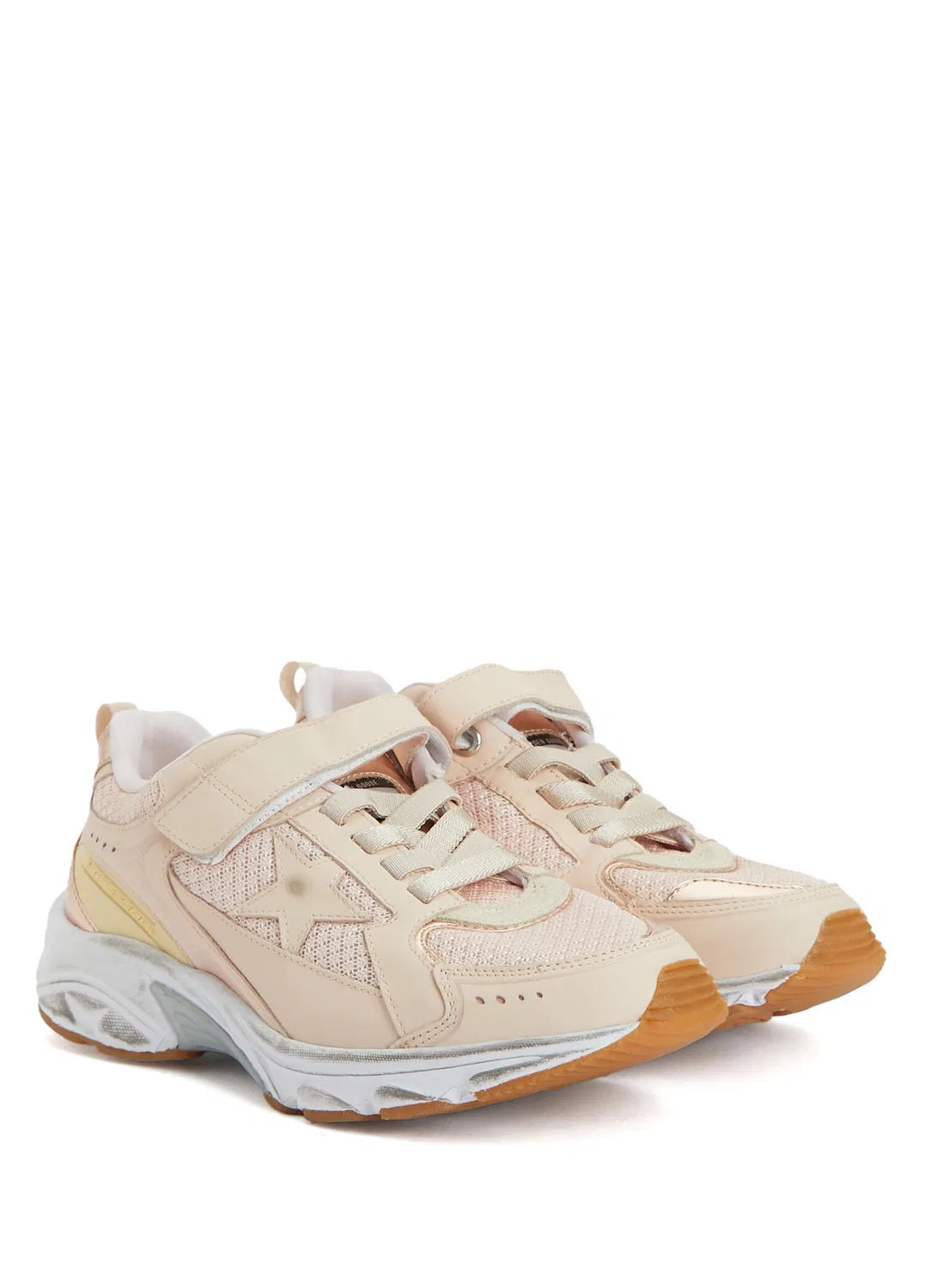 Кроссовки Golden Goose Light Star, Pink-Yellow — фото 2