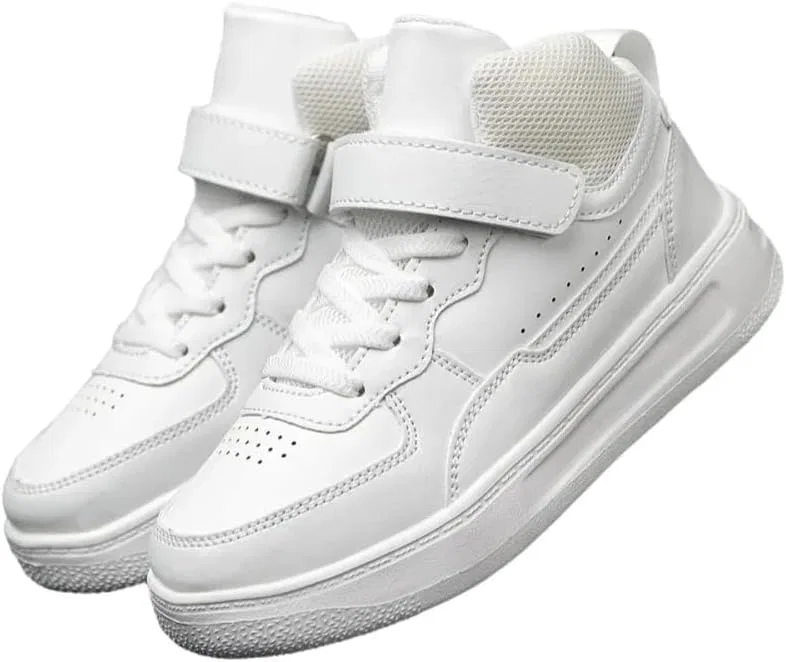 Детские кроссовки с кожаным верхом Sports Board Shoes JTTIO, Ivory