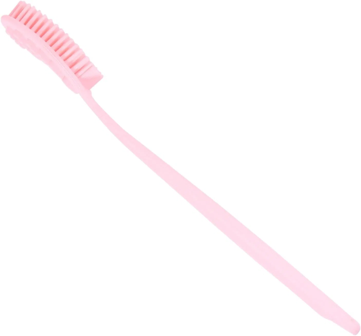 Массажная щетка для душа Silikon PLAFOPE, 1 шт, 35.5x8 см, Rosa