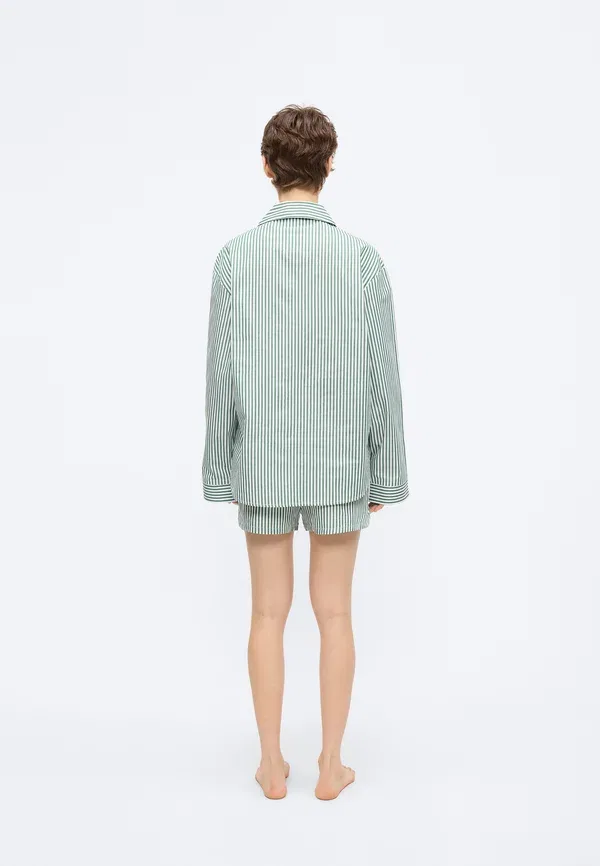 Пижамный комплект Lacoste Полосатый, белый/зеленый — фото 4