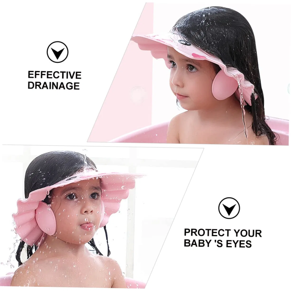 No brand Шапочка для душа Adjustable Waterproof Cartoon Design, 6 Pack — фото 2