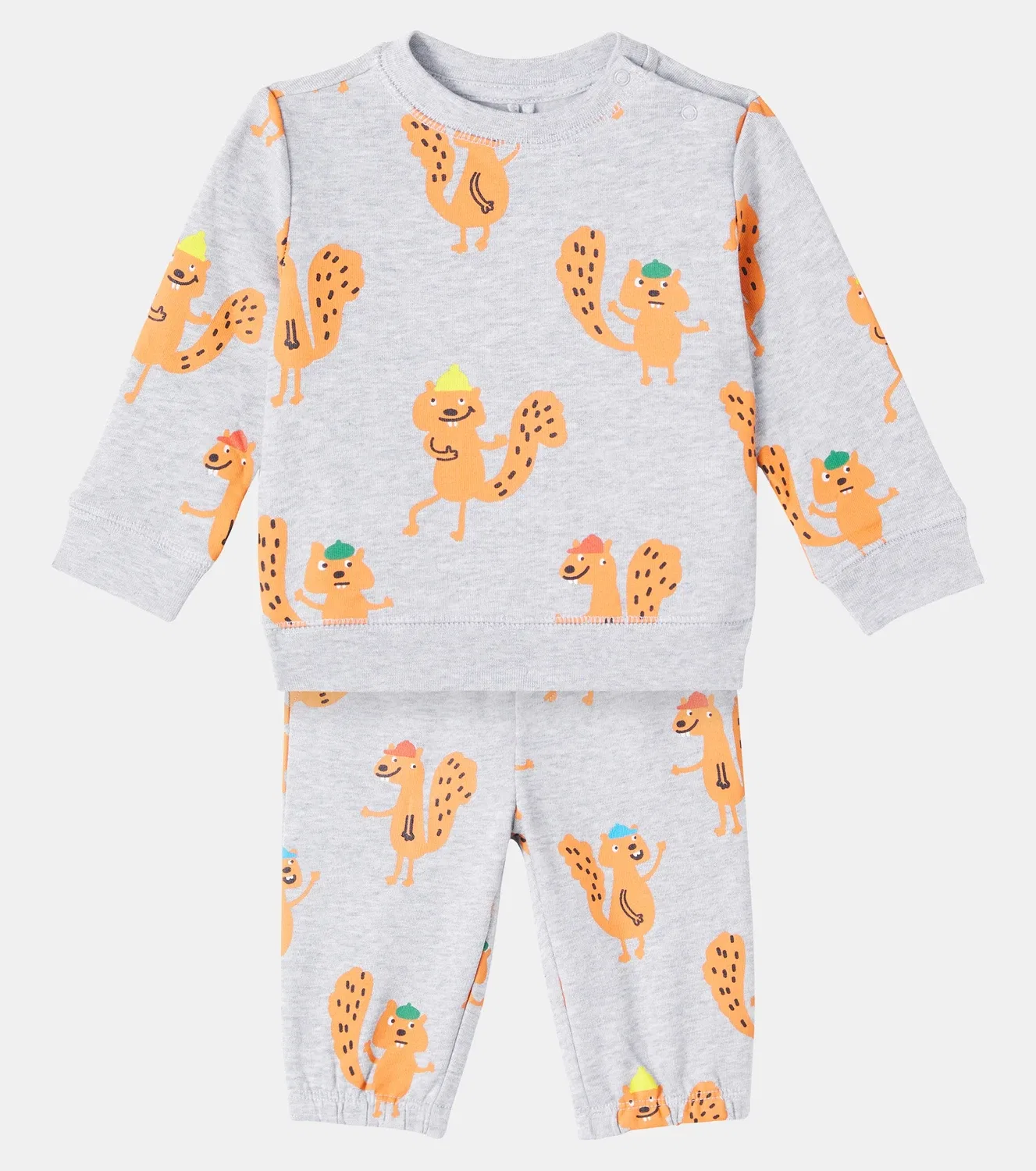 Комплект из двух предметов с принтом Stella Mccartney Kids, серый — фото 2