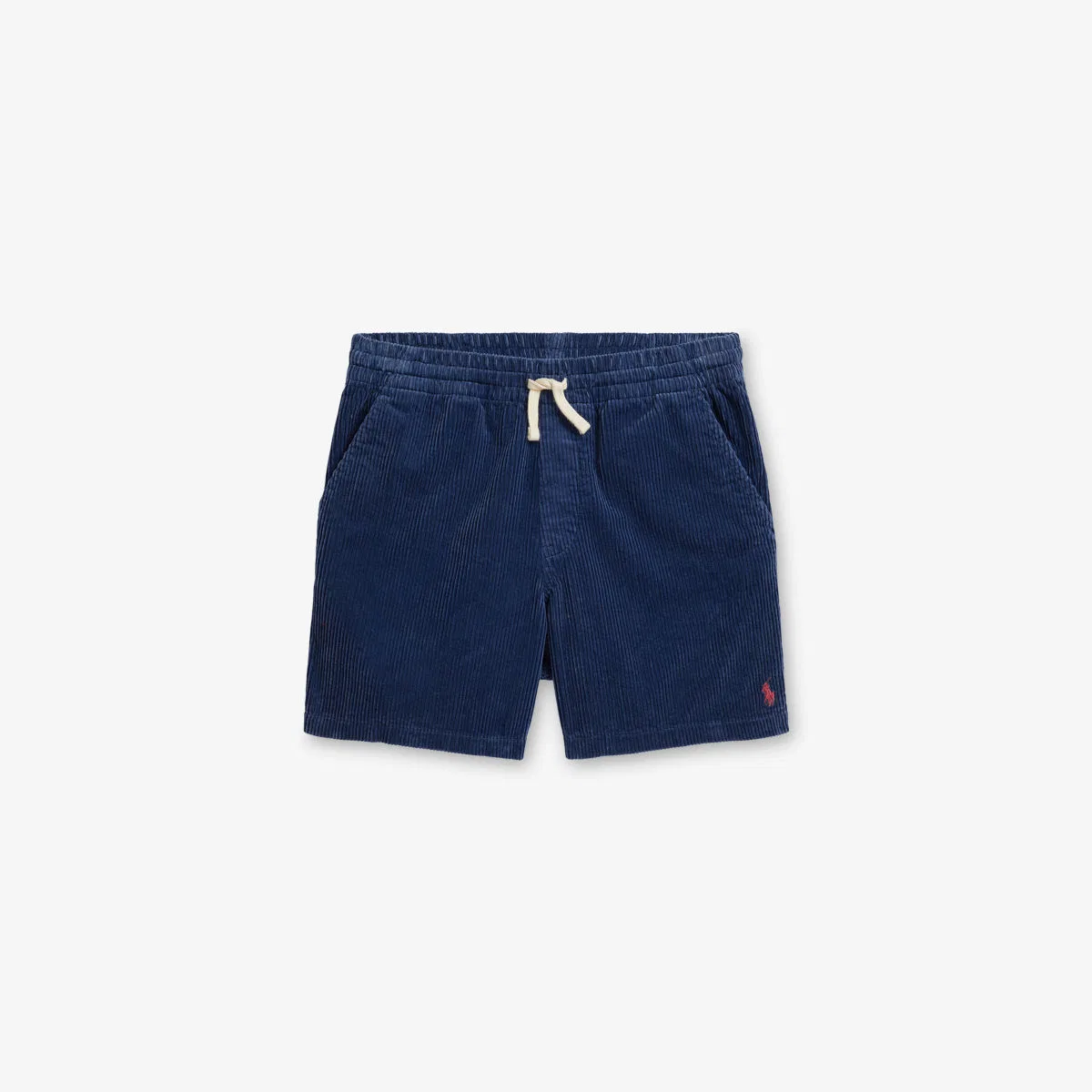 Детские шорты из хлопкового вельвета с логотипом и плоским передним краем Polo Ralph Lauren