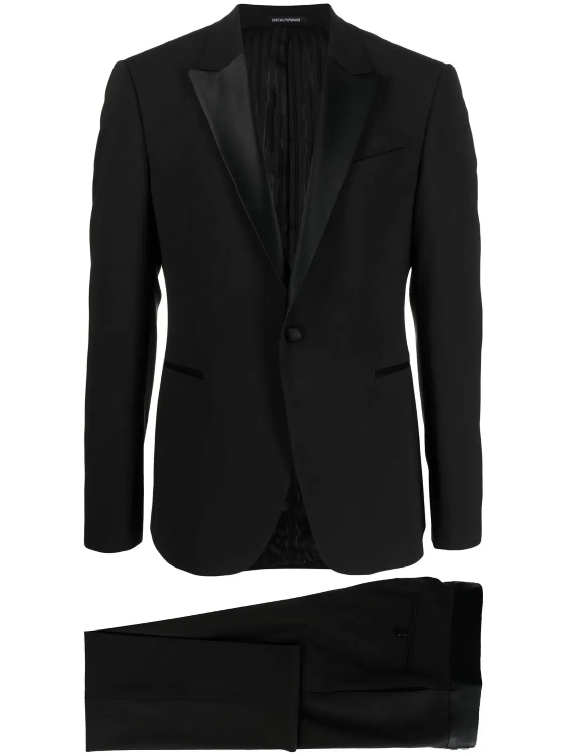 Пиджак с одинарной застежкой Emporio Armani, черный