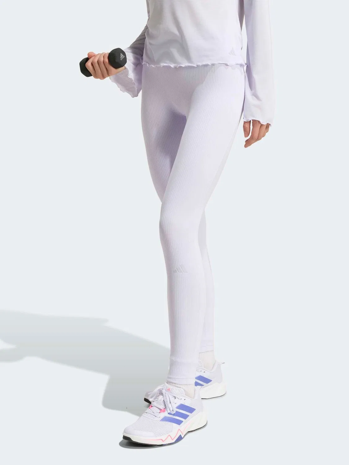 Леггинсы All Me Rib adidas, белый