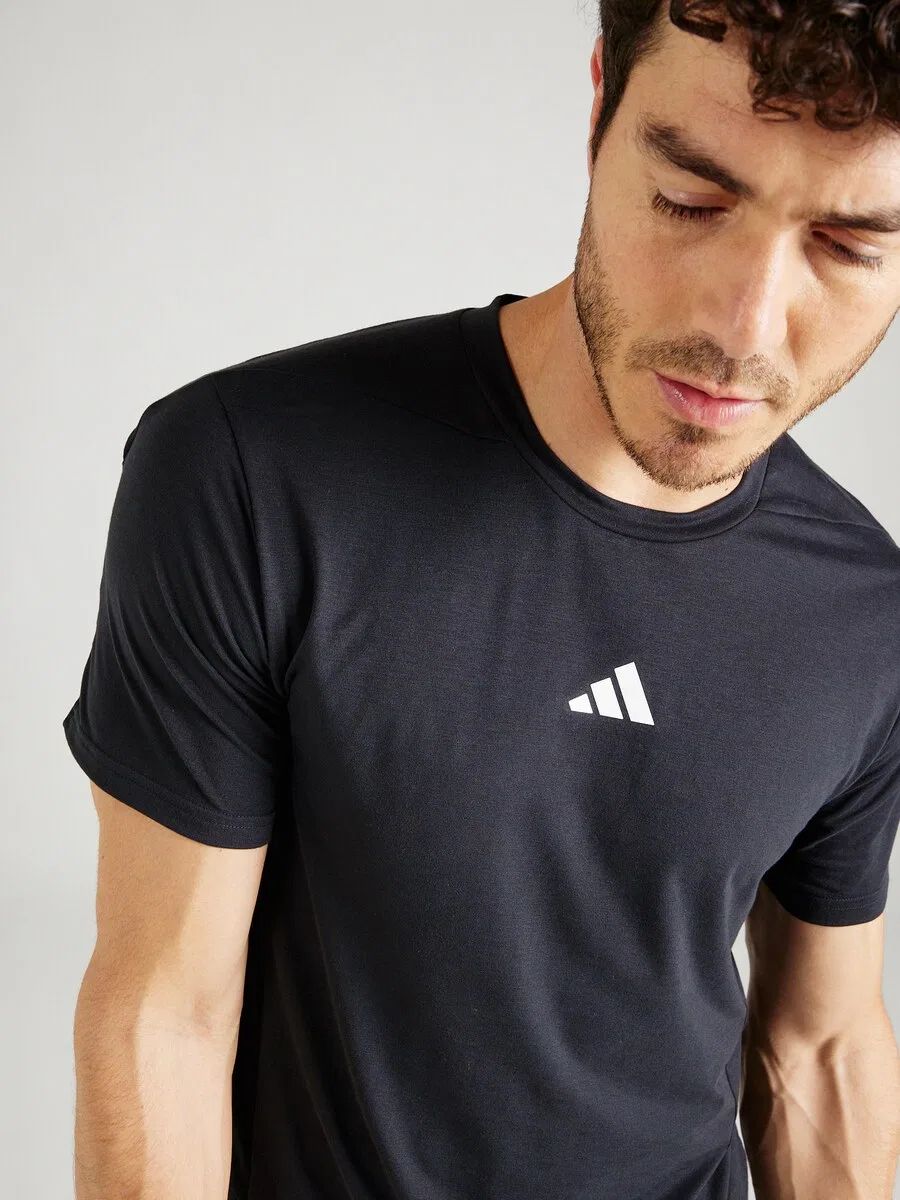 Спортивная футболка ADIDAS PERFORMANCE Regular Performance Shirt 'Designed for Training' черного цвета — фото 2