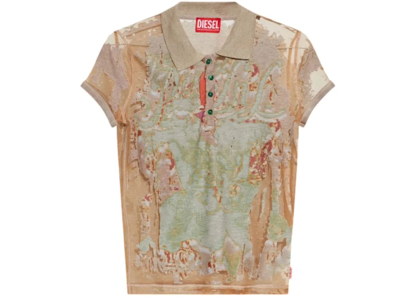 Женская футболка с принтом Top Diesel, Multicolor