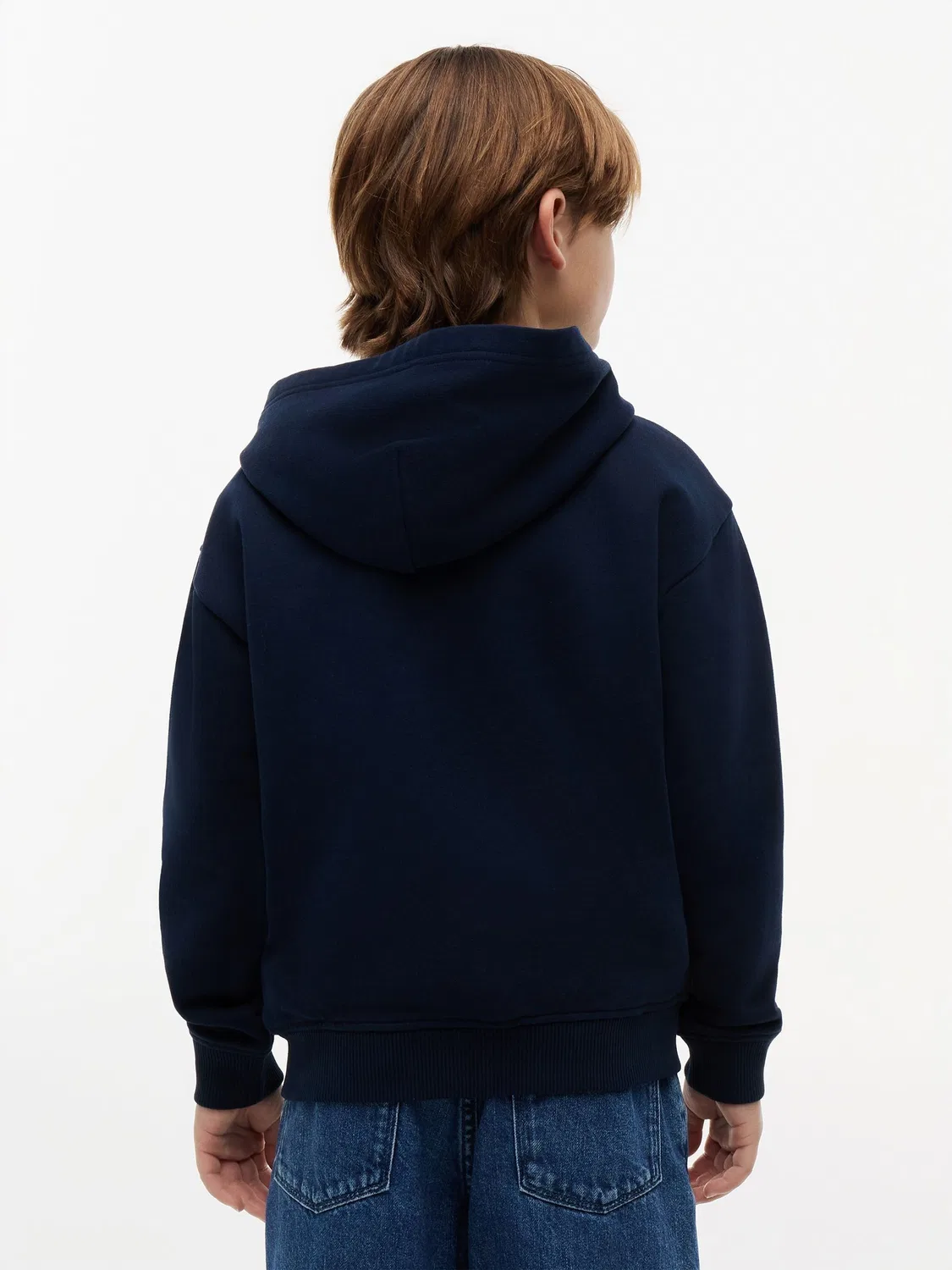 Худи на молнии, флисовое Tommy Hilfiger, Navy Blue — фото 2