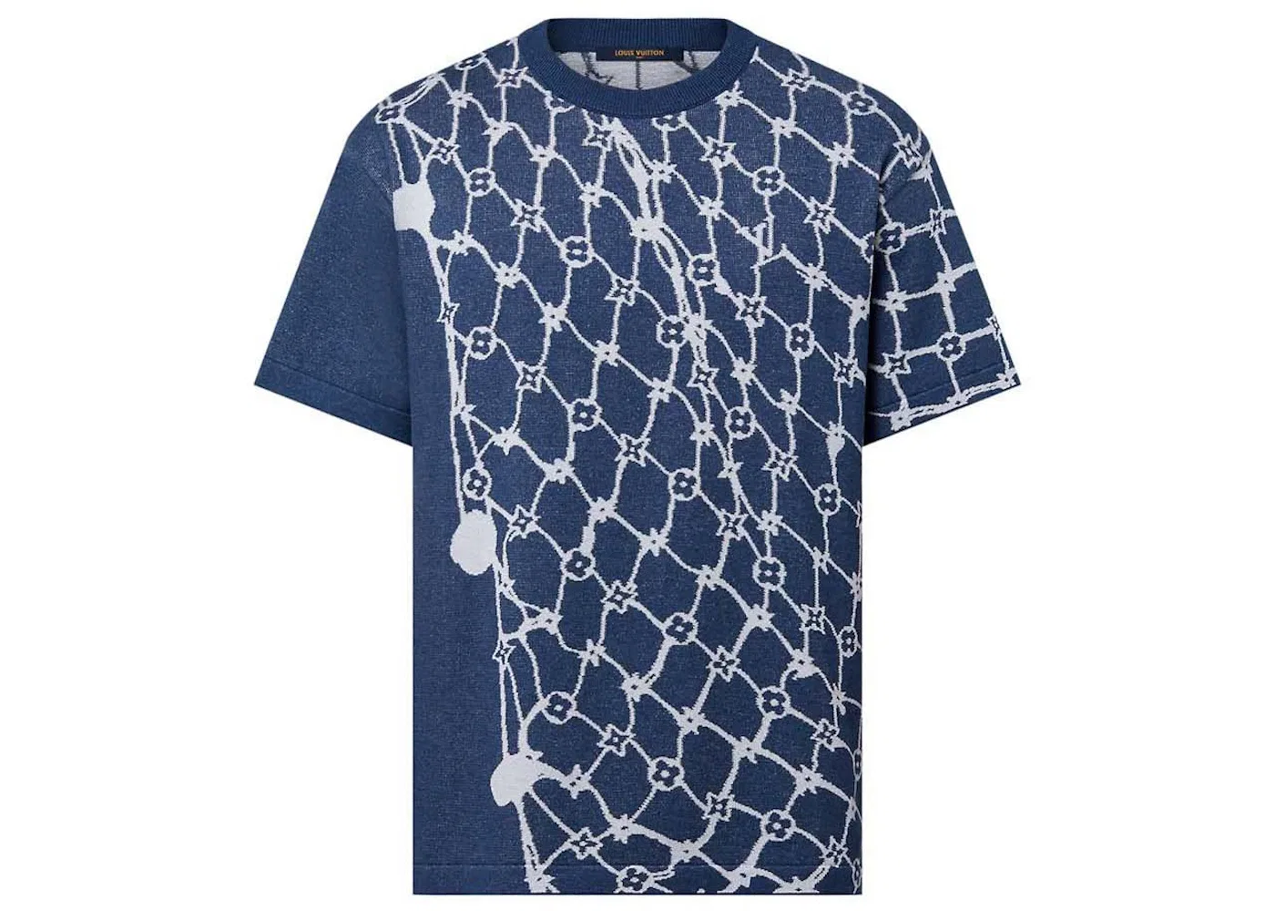 Мужская футболка с коротким рукавом Crewneck Louis Vuitton, Navy Blue