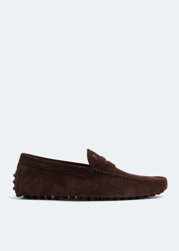 

Лоферы TOD'S Suede Gommini loafers, коричневый