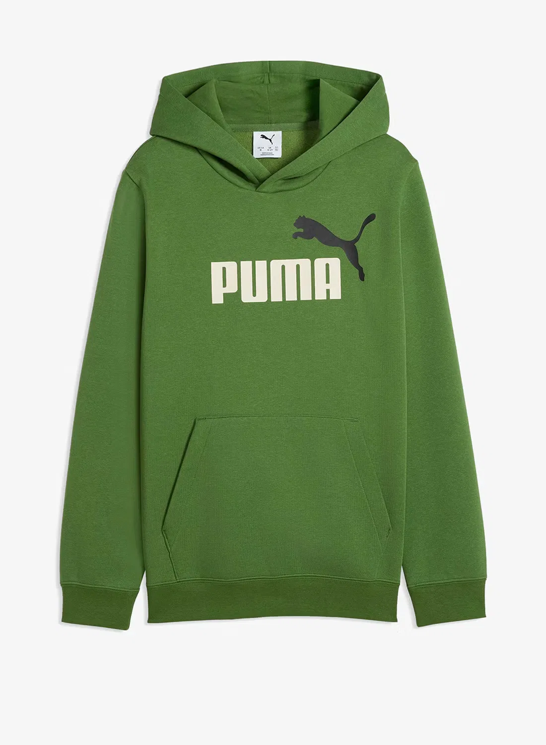 Худи с логотипом Youth Essential 2 Color No 1 Puma, зеленый