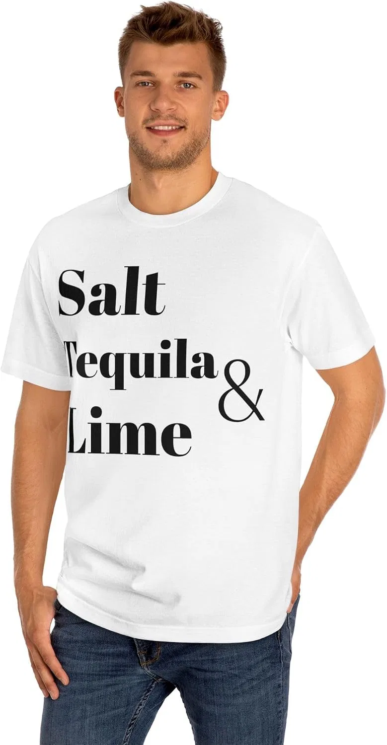 Женская футболка с принтом Salt Tequila Lime American Apparel 1301, White — фото 2