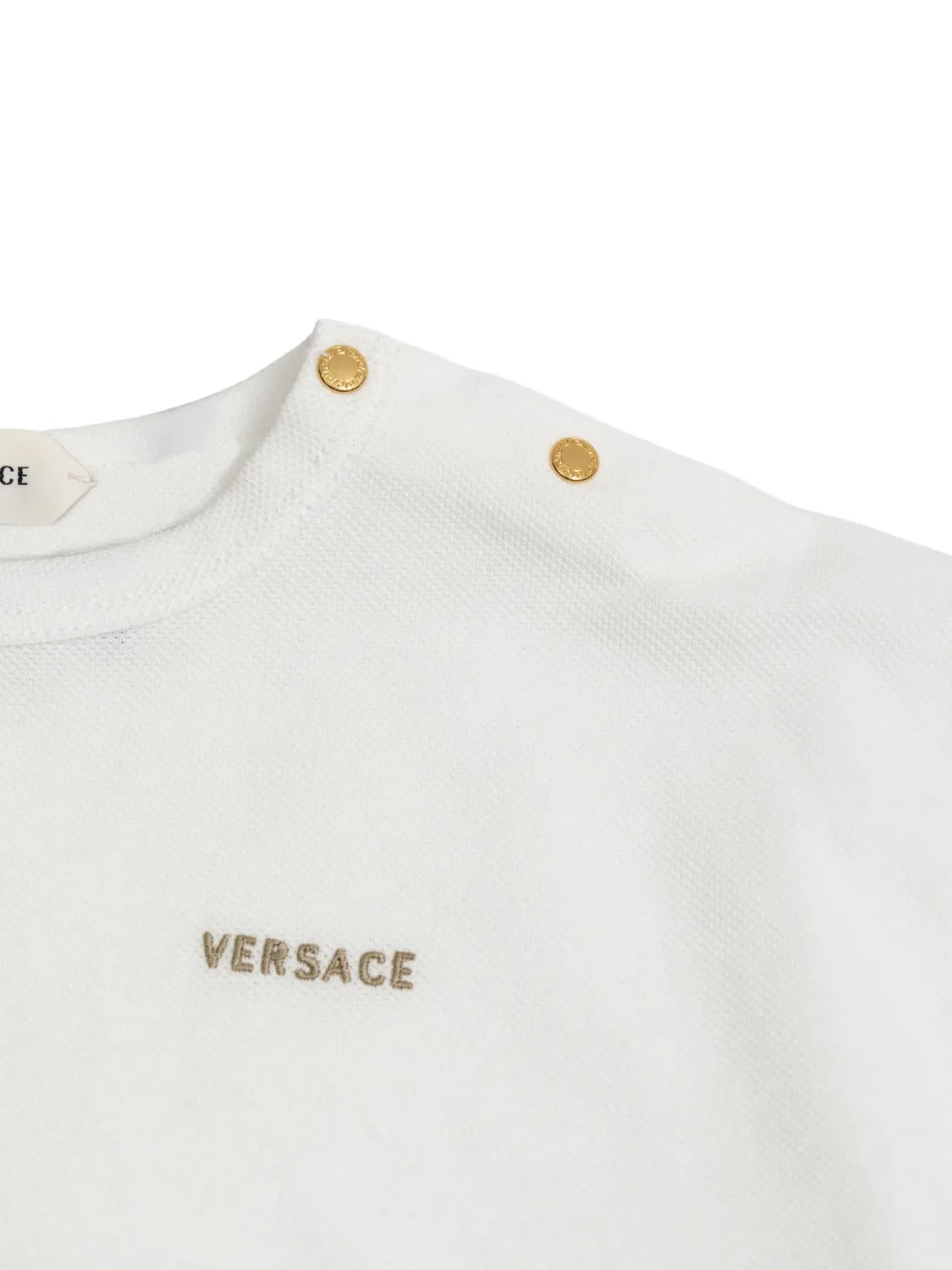 Платье с принтом Barocco Versace Kids, белый — фото 3