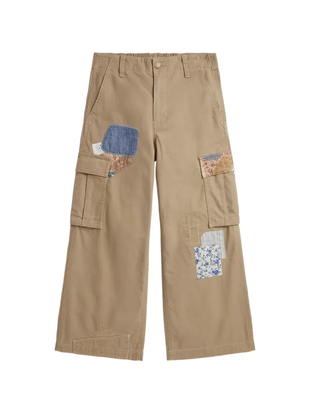 Брюки карго на пуговицах Polo Ralph Lauren Kids, коричневый