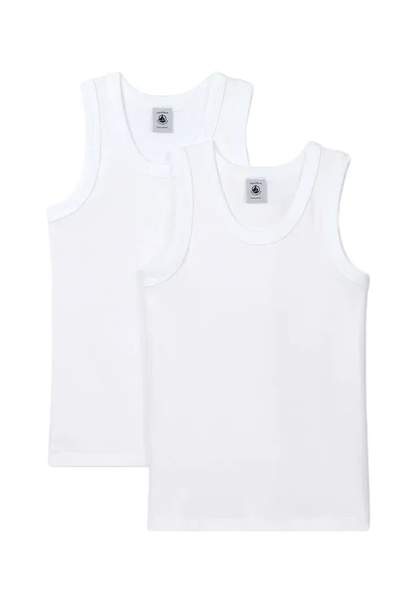 Комплект из 2 маек хлопок 100% undershirt Petit Bateau Ecume — фото 2