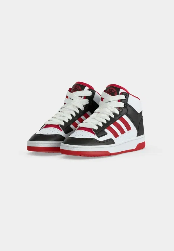 Кроссовки Rapid Court Mid унисекс для тренировок Adidas Performance, белый/черный/красный — фото 3