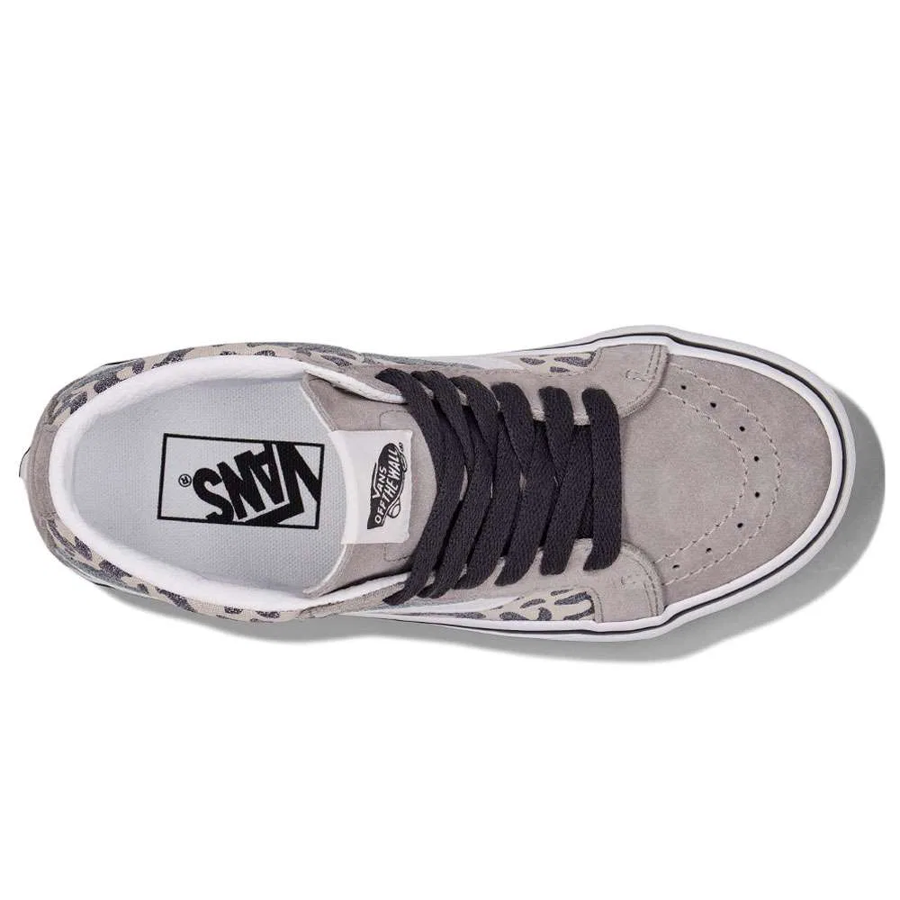 Кроссовки Vans SK8 Mid Leopard Grey — фото 2