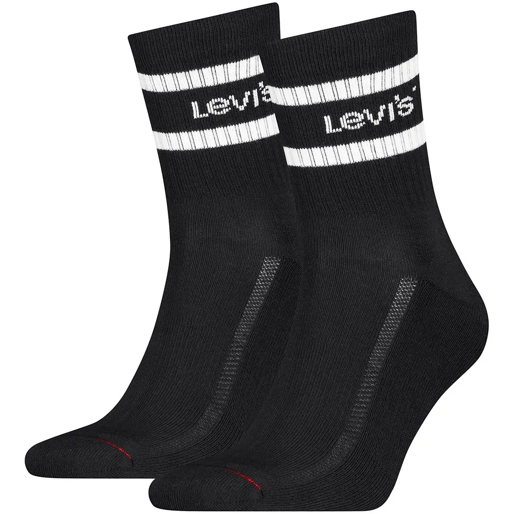 Женские носки с поддержкой свода стопы Sport Stripe Levi's, Black