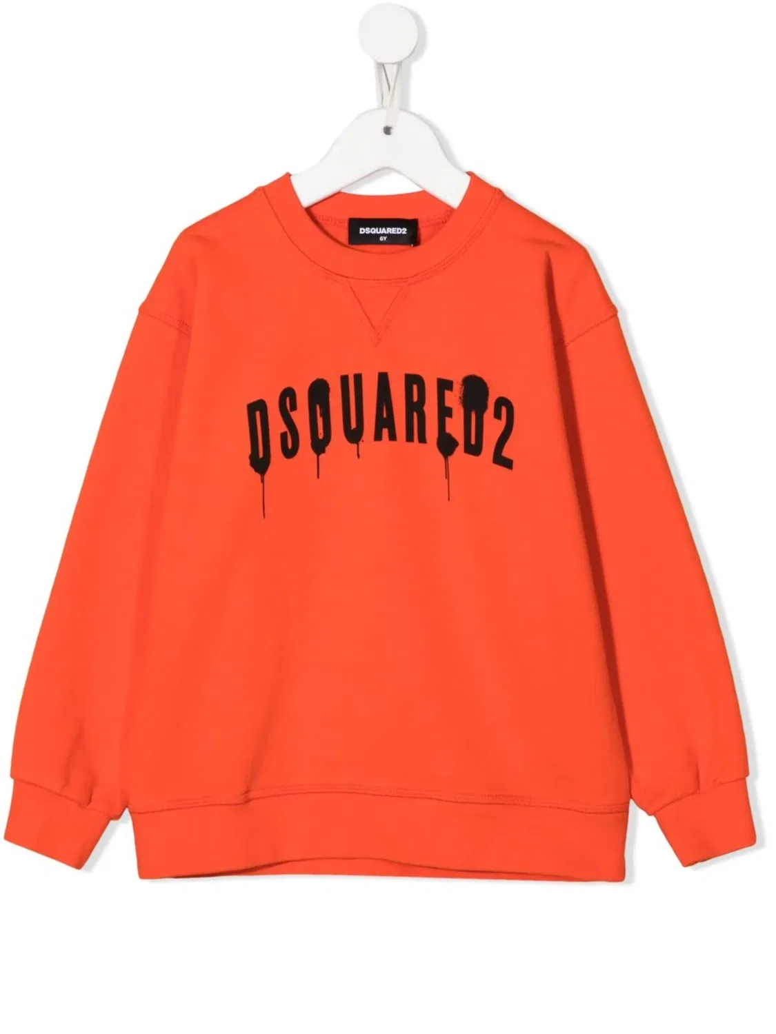 Свитшот с принтом Spray DSQUARED2, оранжевый