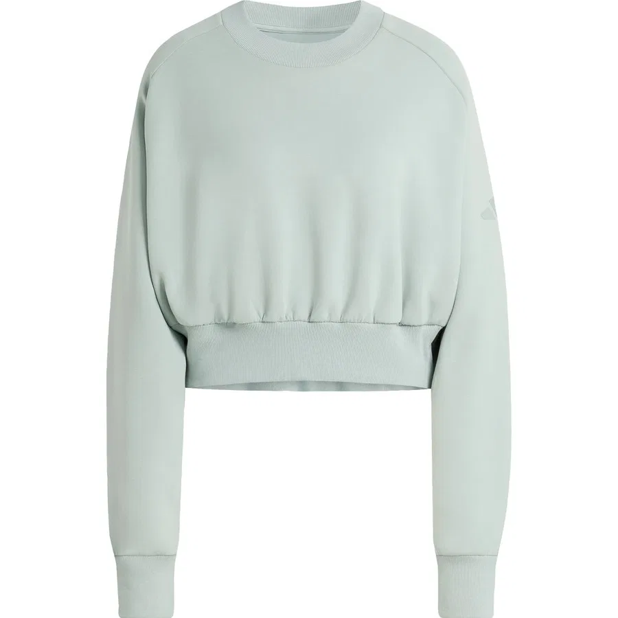 Свитшот женский свободного кроя с реглан-рукавами Sportswear KA7015 Soft Lux Loose adidas, Светло-зеленый — фото 3