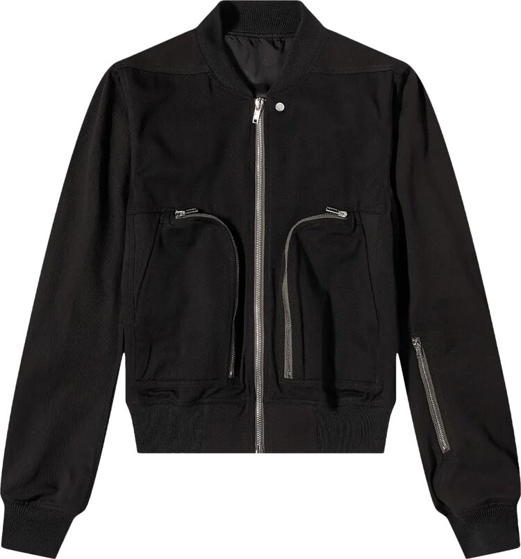 

Бомбер Rick Owens Bauhaus Flight Woven Bomber 'Black', черный