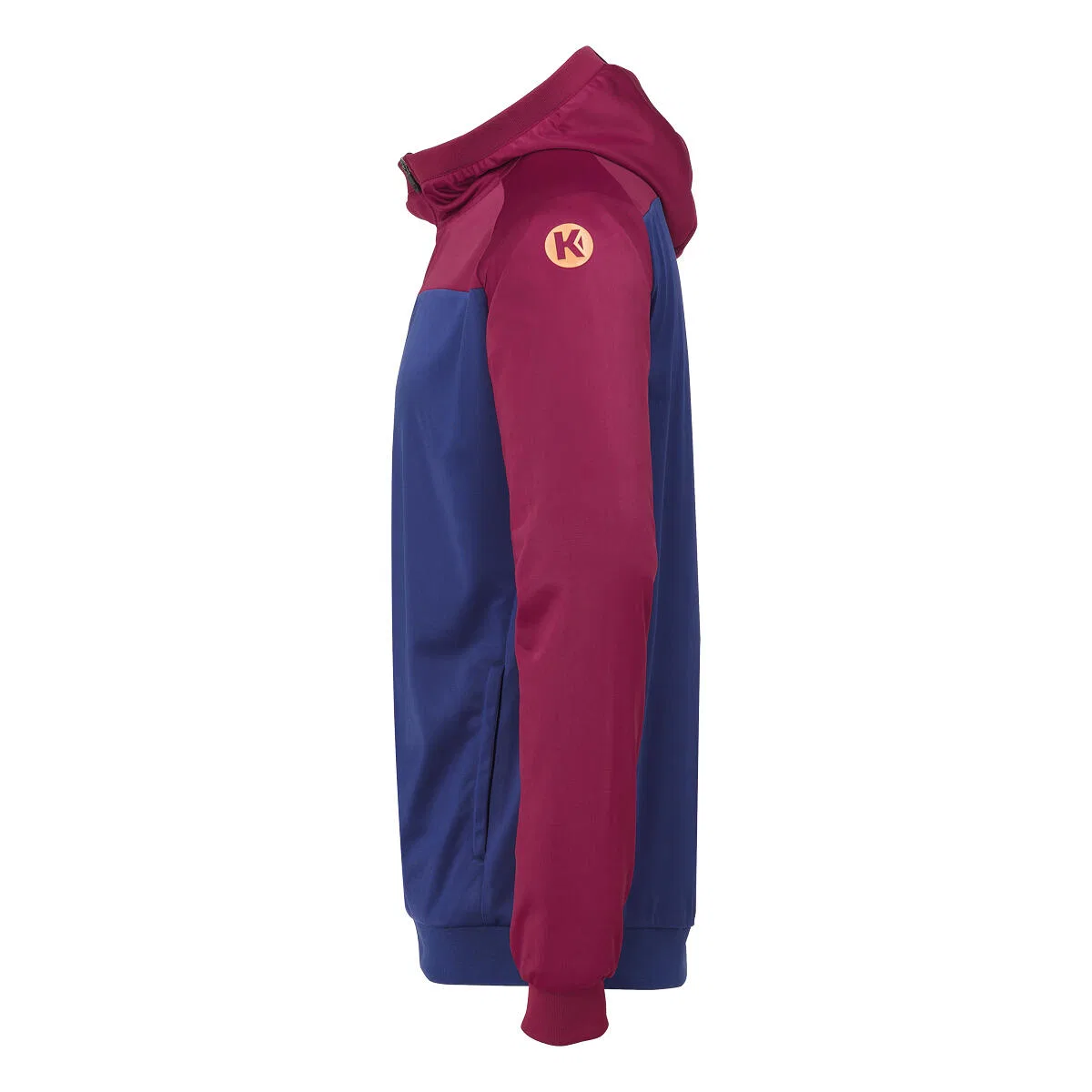 Детская тренировочная куртка с капюшоном PRIME MULTI Kempa, Jeansblau Warmes Rot Schwarz — фото 4