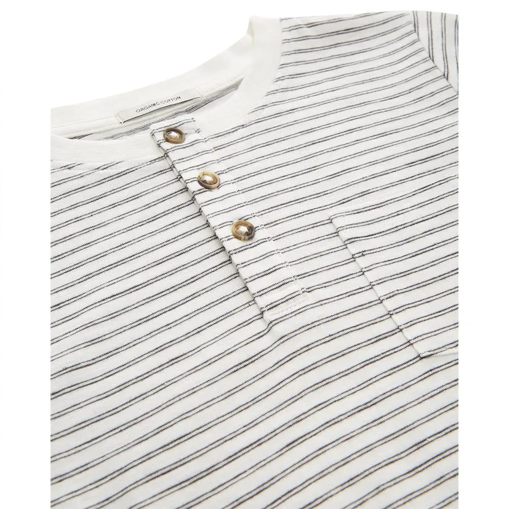 Детская футболка с длинным рукавом Striped Slub Henley Tom tailor, Grey — фото 3
