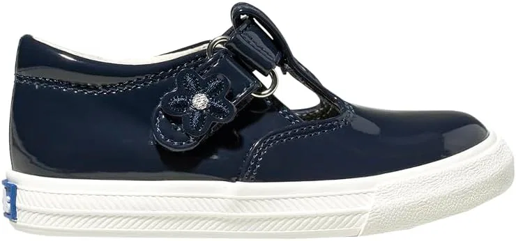 Детские балетки для девочек Daphne Keds, Navy Patent — фото 4
