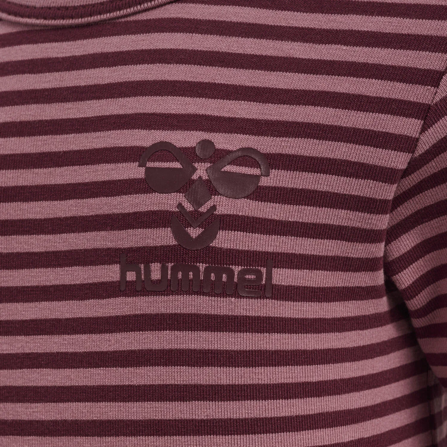 Детский боди с длинным рукавом Mulle Hummel, Rot Bordeaux Altrosa — фото 4
