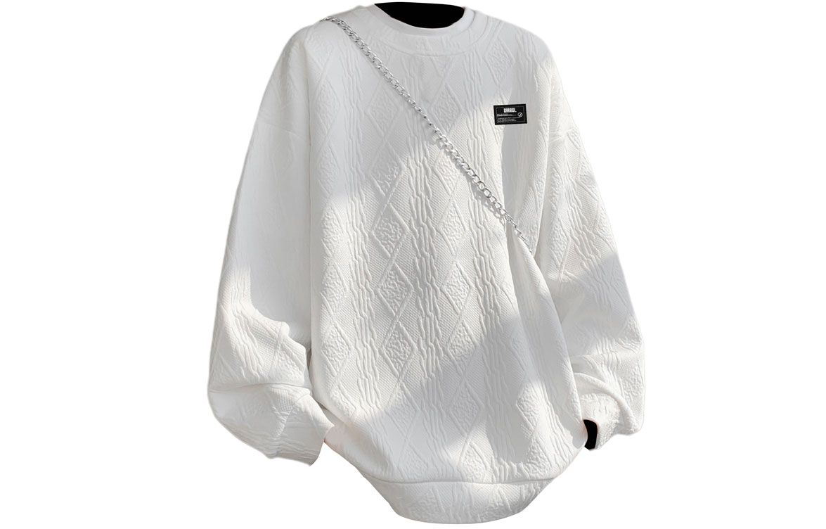 

Свитшот Unisex Crew Neck Moderate Heavyweight ZIAREL, белый[removable logo]