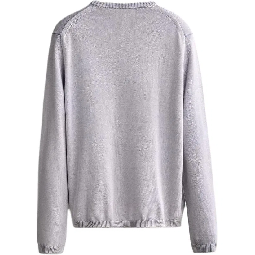 Мужской свитер с круглым вырезом Blue/Light Purple ZARA — фото 3