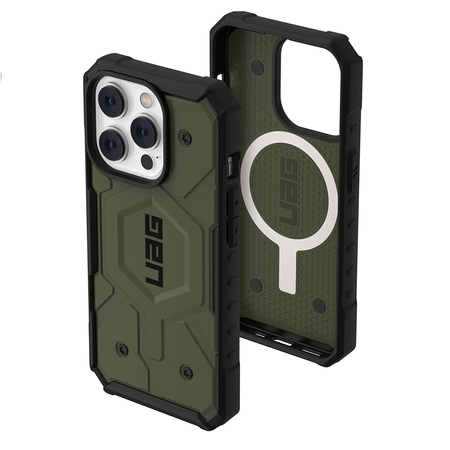 

Чехол UAG Pathfinder iPhone 14 Pro, Olive, Хаки, Чехол UAG Pathfinder iPhone 14 Pro, Olive