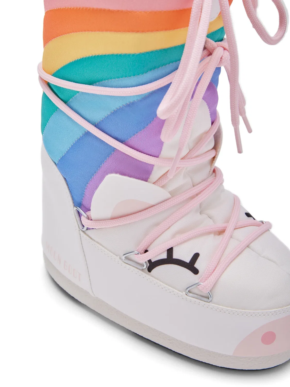 Сапоги-луноходы Icon Junior белые с принтом Moon Boot, белый — фото 4