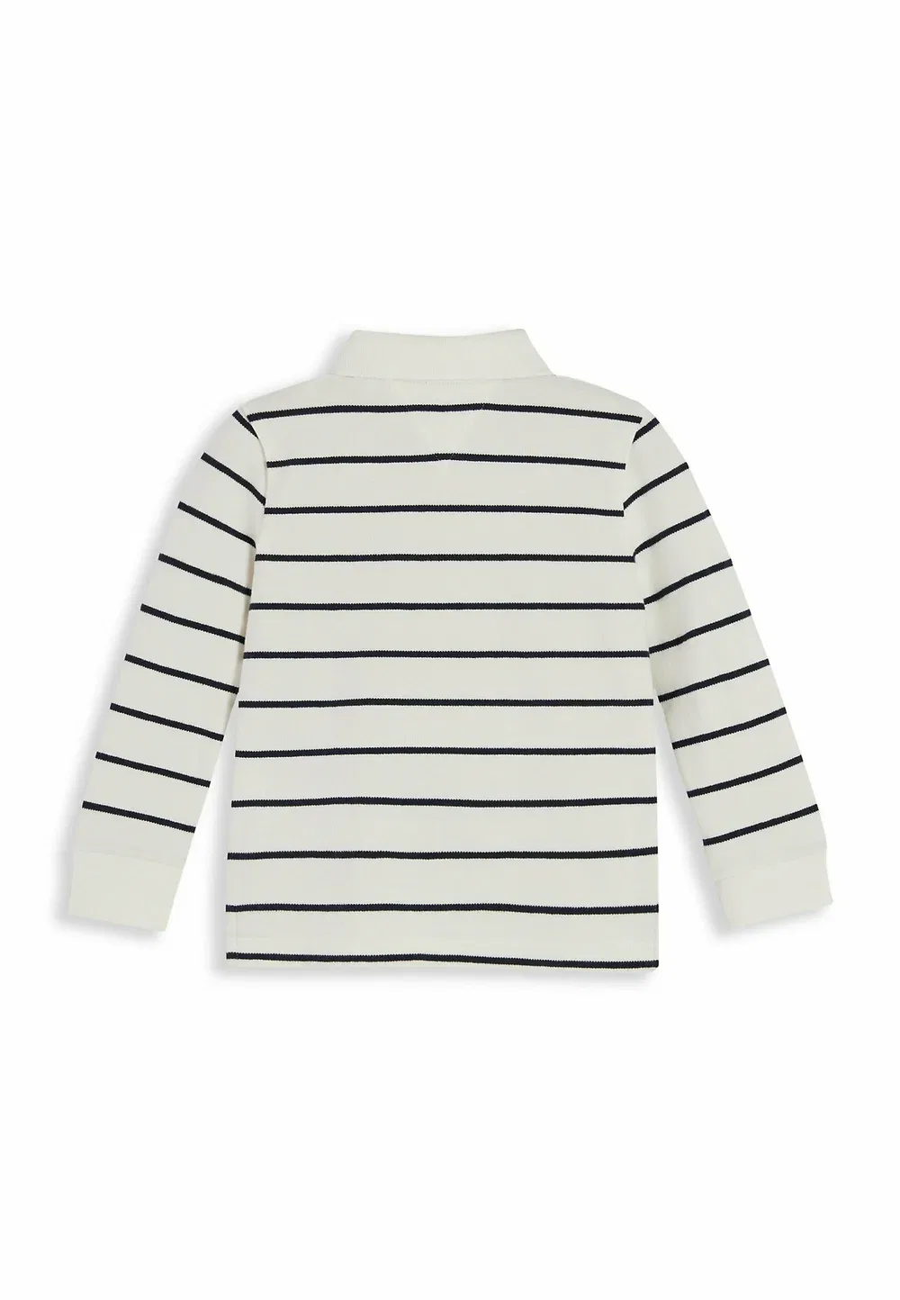 Классическая поло-рубашка унисекс с длинными рукавами Tommy Hilfiger, Off White Stripe — фото 2