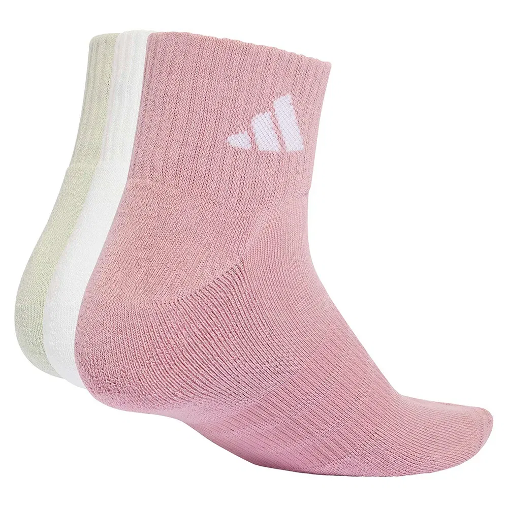 Женские носки с мягкой подошвой Cushioned Sportswear Ankle Socks 3 Pairs Adidas, Multicolor — фото 2