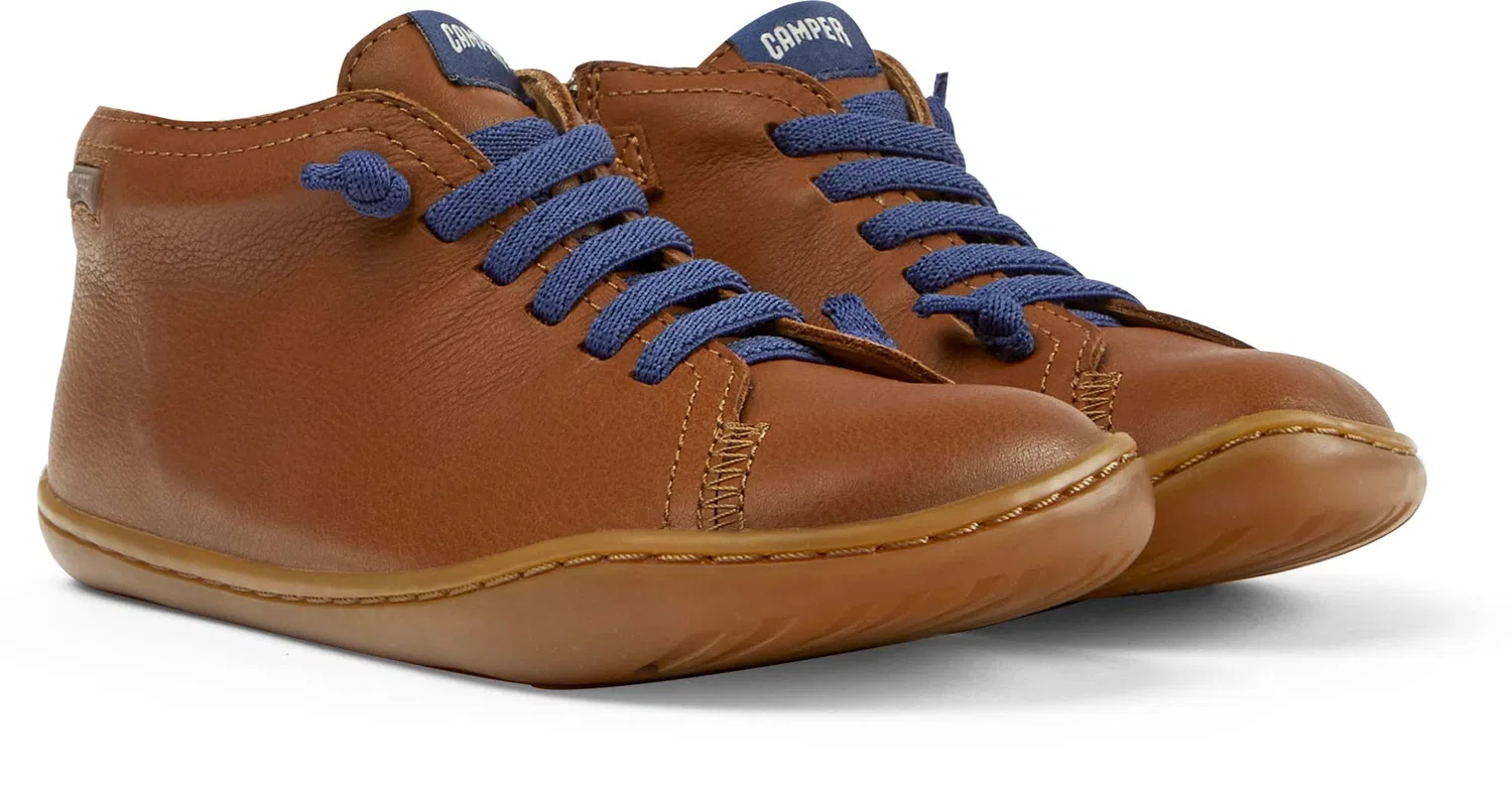 Ботинки детские Camper Peu Cami 90019, кожаные, Medium Brown — фото 3