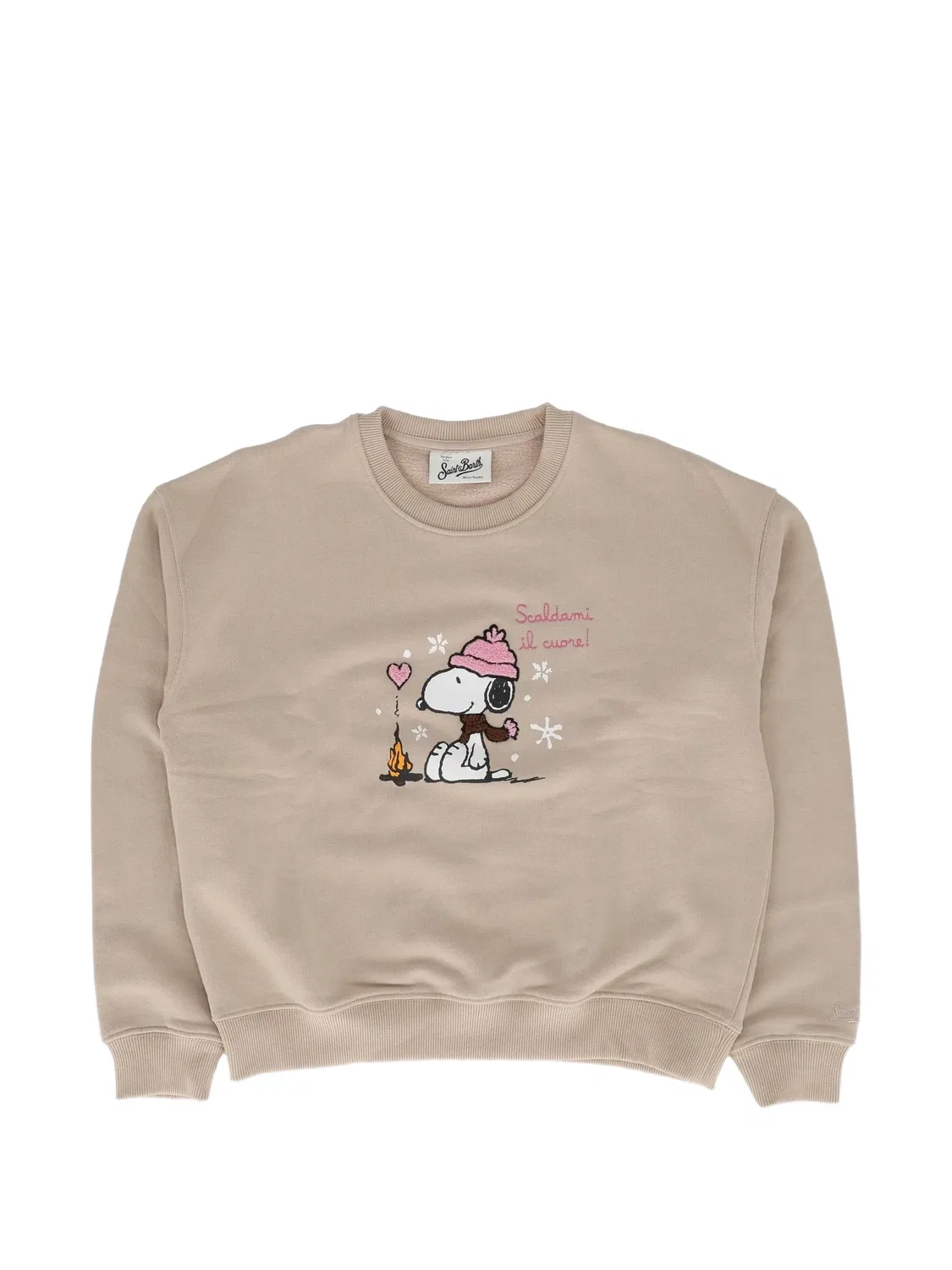 Свитшот Briony с вышивкой Snoopy MC2 Saint Barth, нейтральные
