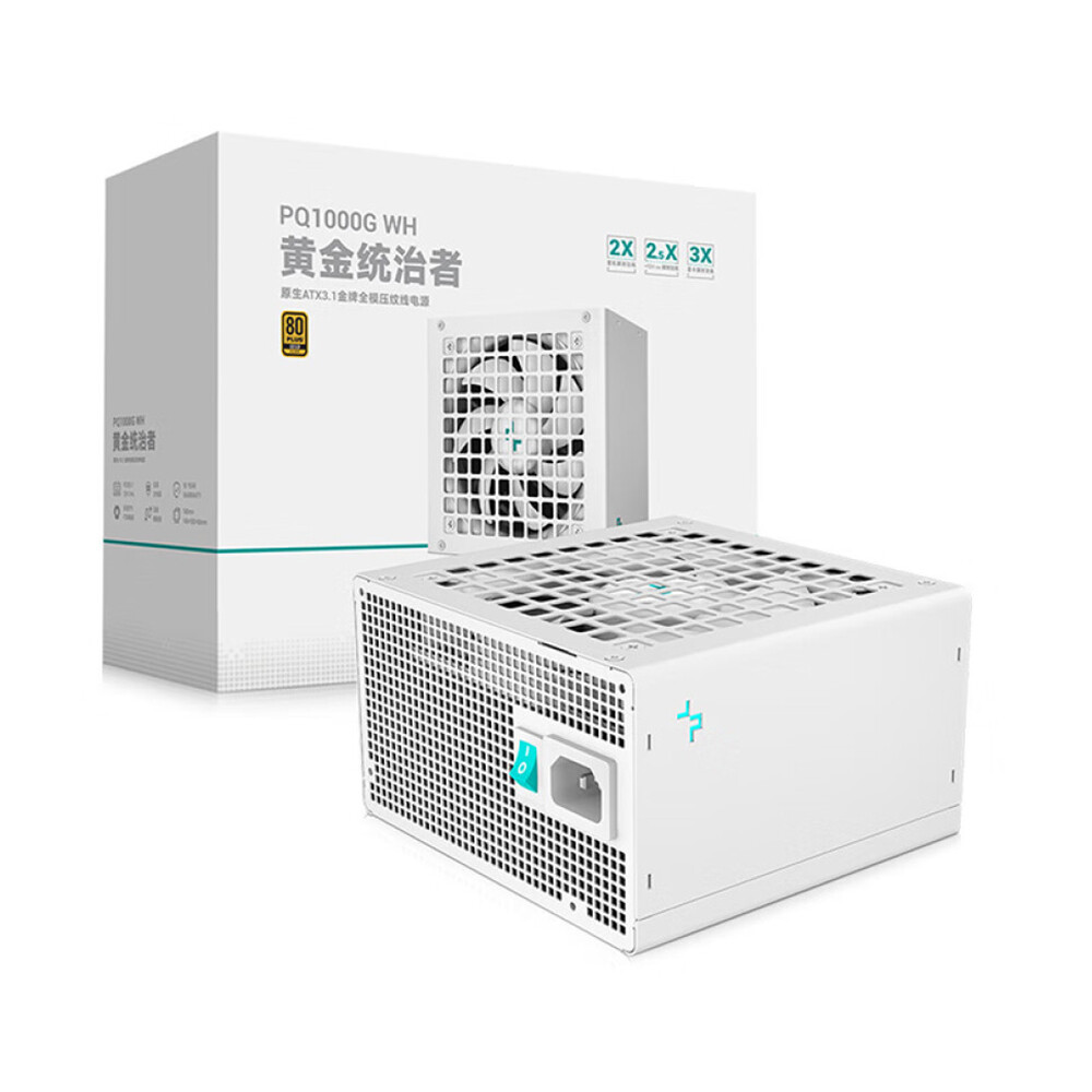 

Блок питания DeepCool PQ1000G, 1000 Вт, белый