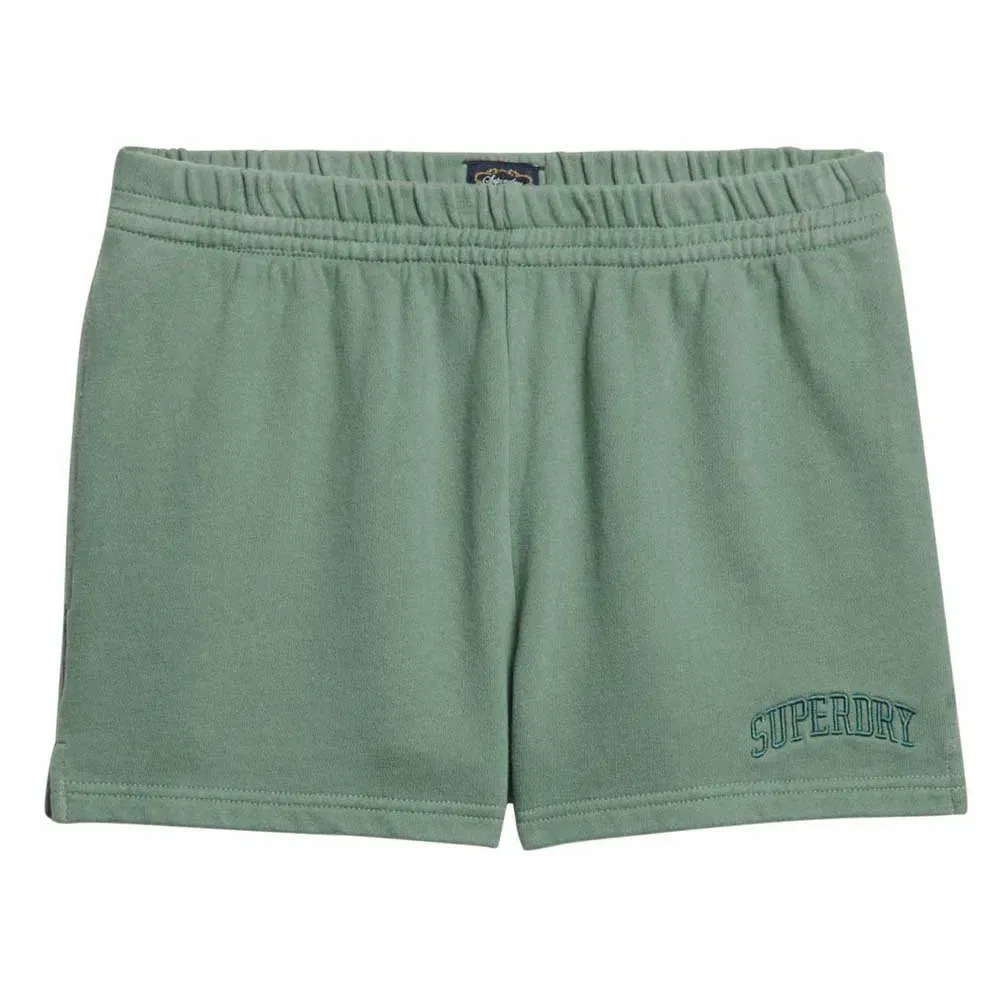 Женские шорты с тональной вышивкой Athletic Superdry, Green — фото 3