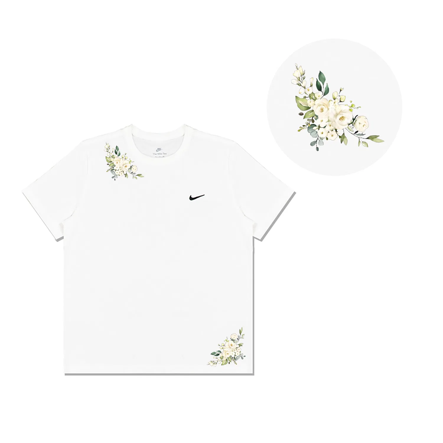 Мужская футболка с круглым вырезом прямого кроя Box Nike — фото 4