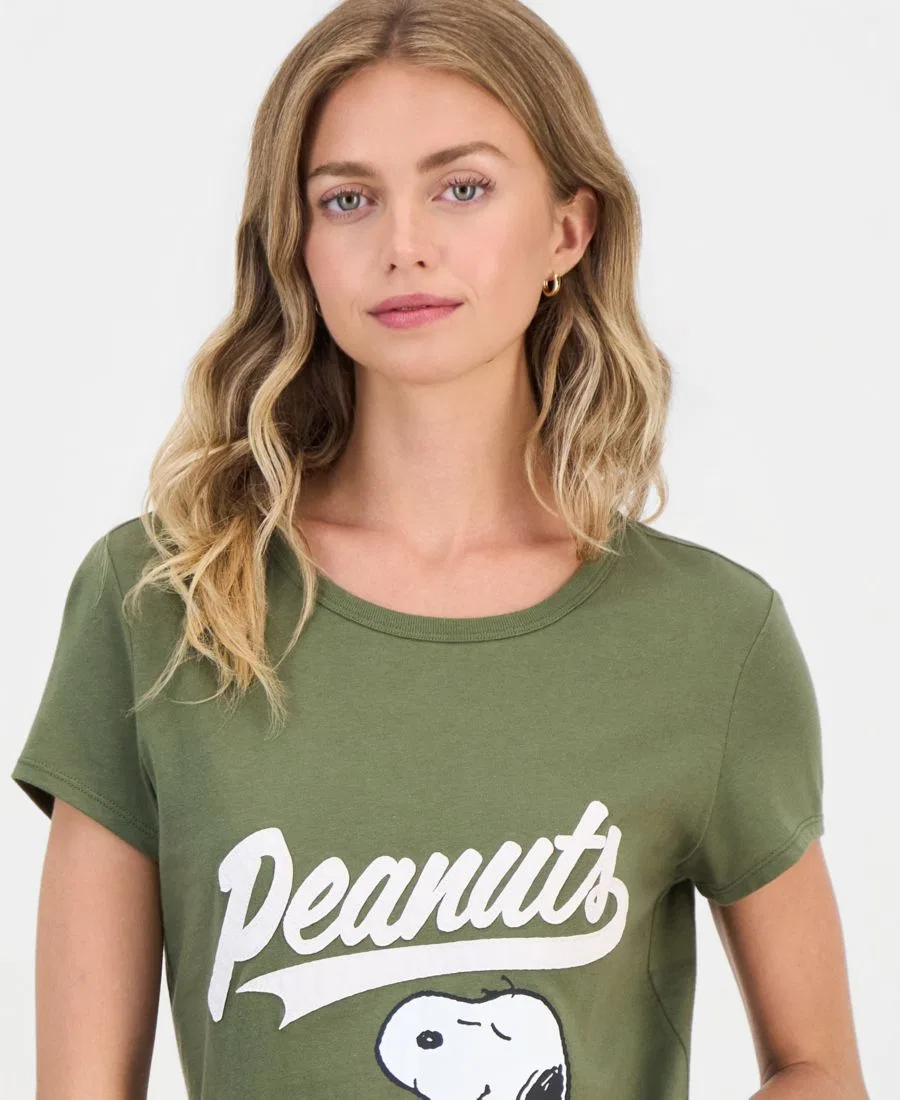 Футболка с принтом Snoopy Peanuts Peanuts, Olivine — фото 3