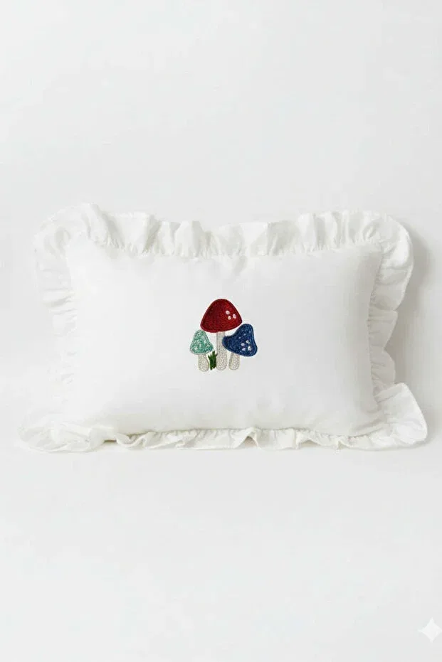 Детский комплект из муслина с вышивкой Mushroom embroidery Babiesfirst, White — фото 3