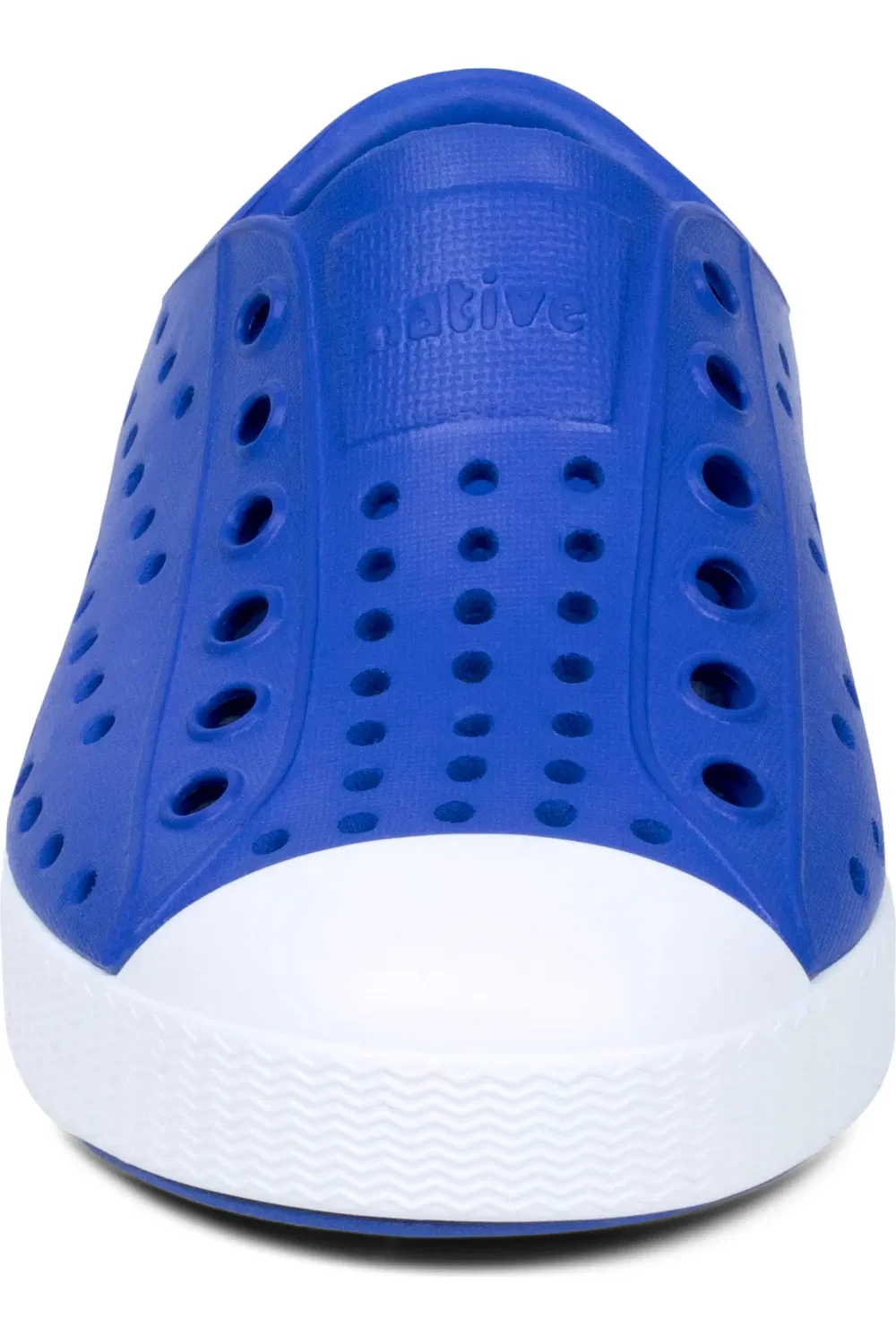 Детские кеды slip-on дышащие Jefferson Native Shoes, Ultra Blue/Shell White — фото 4