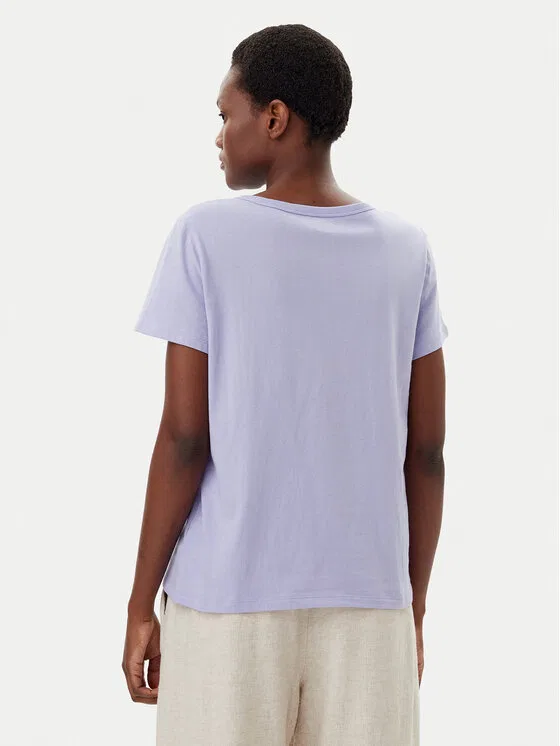 Футболка regular fit Gap, фиолетовый — фото 3