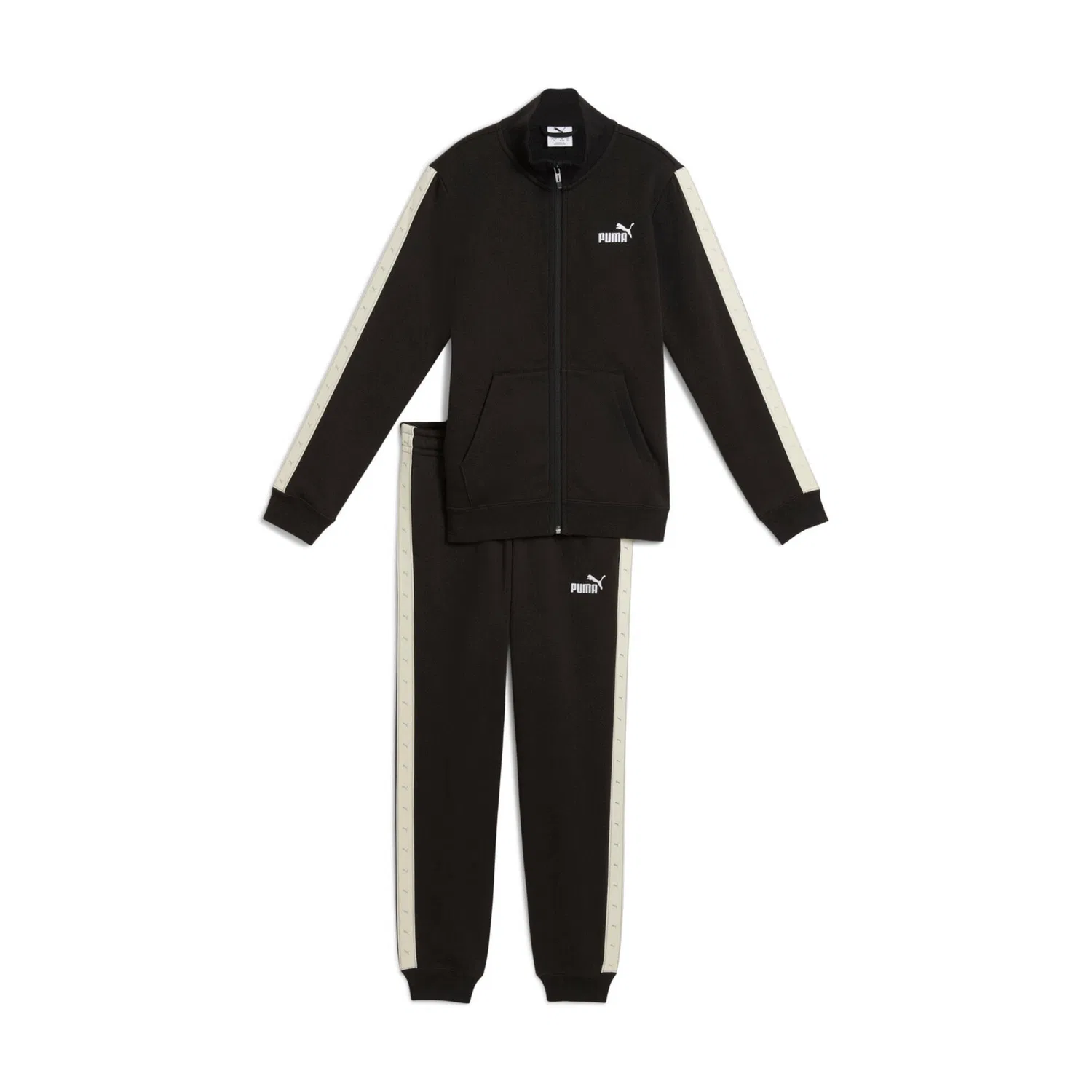 Детский спортивный костюм для девочек ESS TAPE Full-Zip Sweat Suit Puma, Schwarz