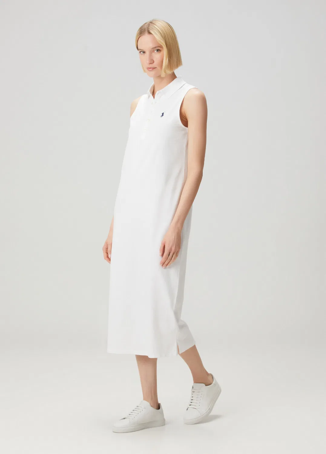 Платье миди поло Polo Ralph Lauren, white