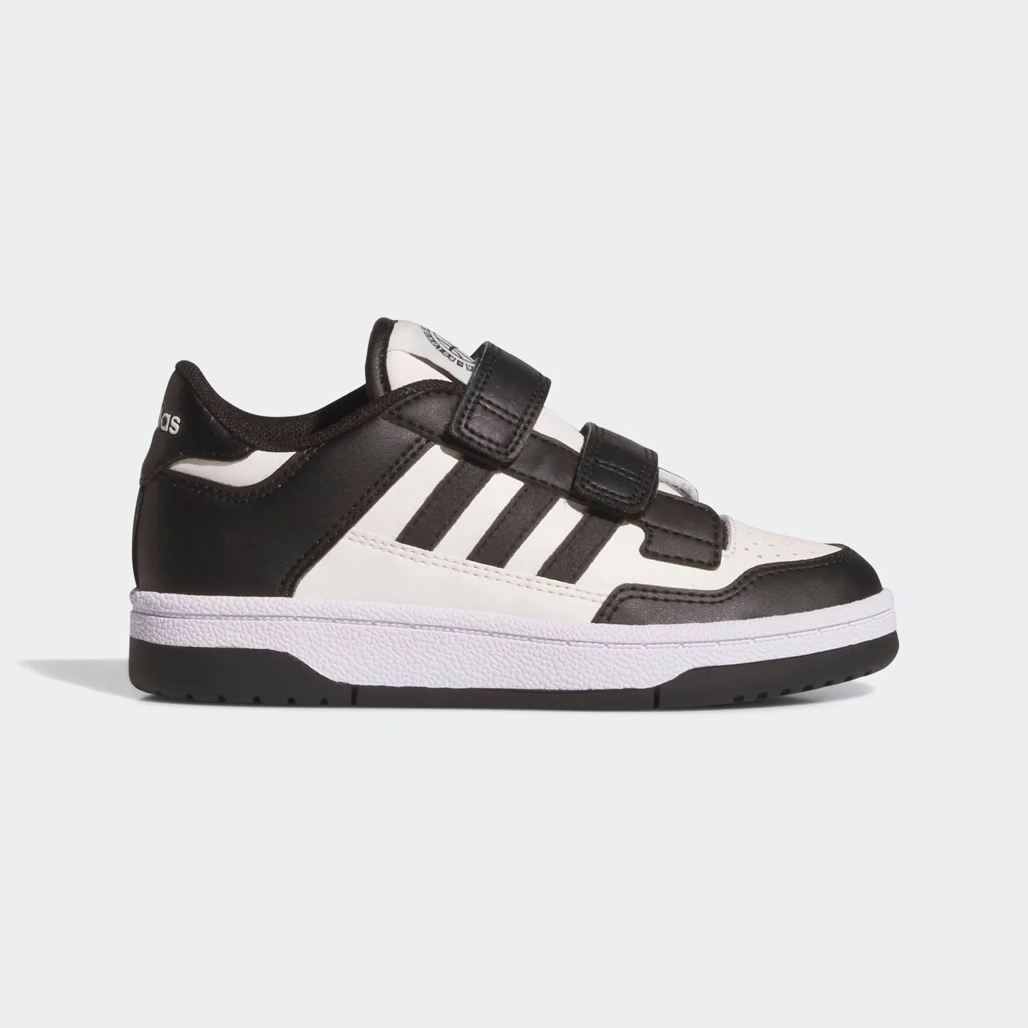 Детские кроссовки с липучками Adidas Sportswear, Core Black/Cloud White/Ftwr White — фото 2