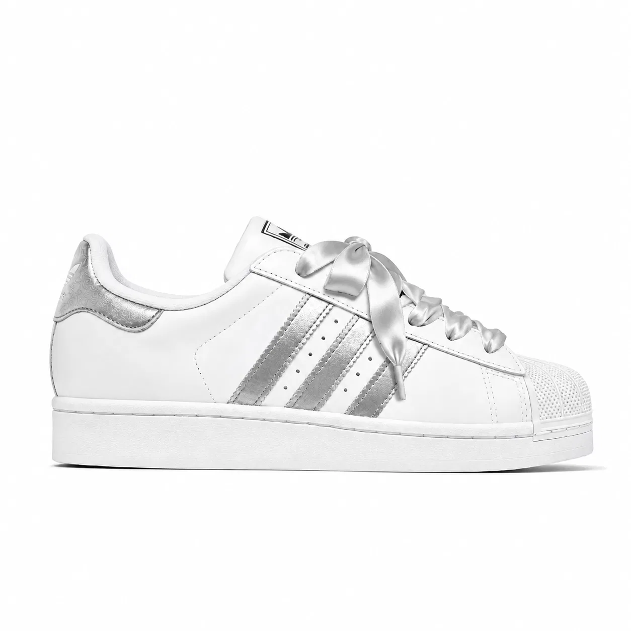 Детские кроссовки для скейтбординга с низким силуэтом Superstar 2 Adidas Originals, Silver — фото 3