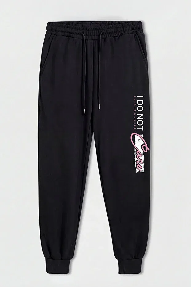 Детский комплект спортивных штанов для девочек с принтом Fyk Collection, Gray-Black-Fuchsia-Navy Blue-Yellow — фото 3