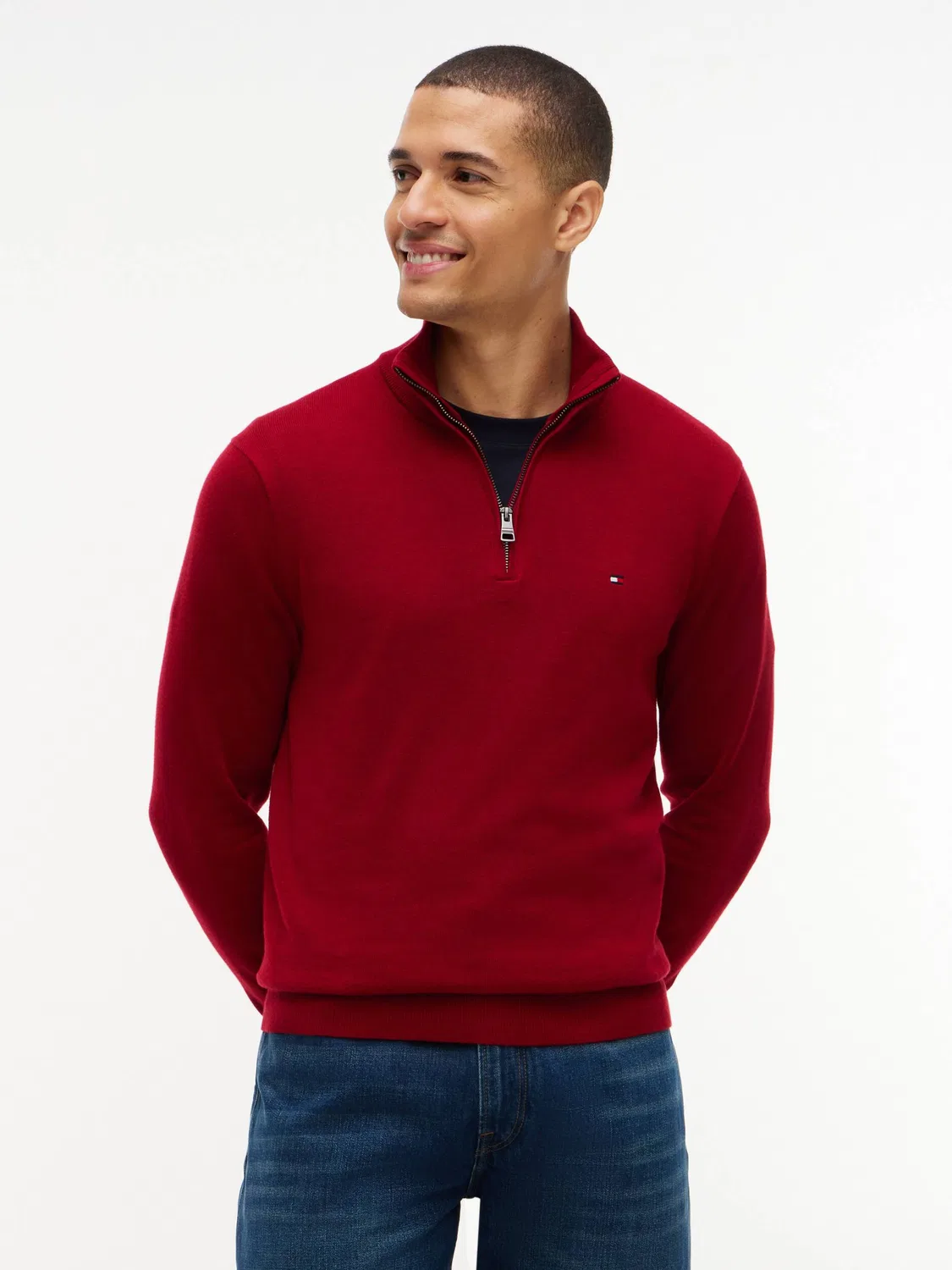 Свитер с молнией Tommy Hilfiger, Rosso